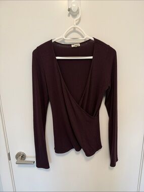 Wilfred Free Wrap Long Sleeve Top